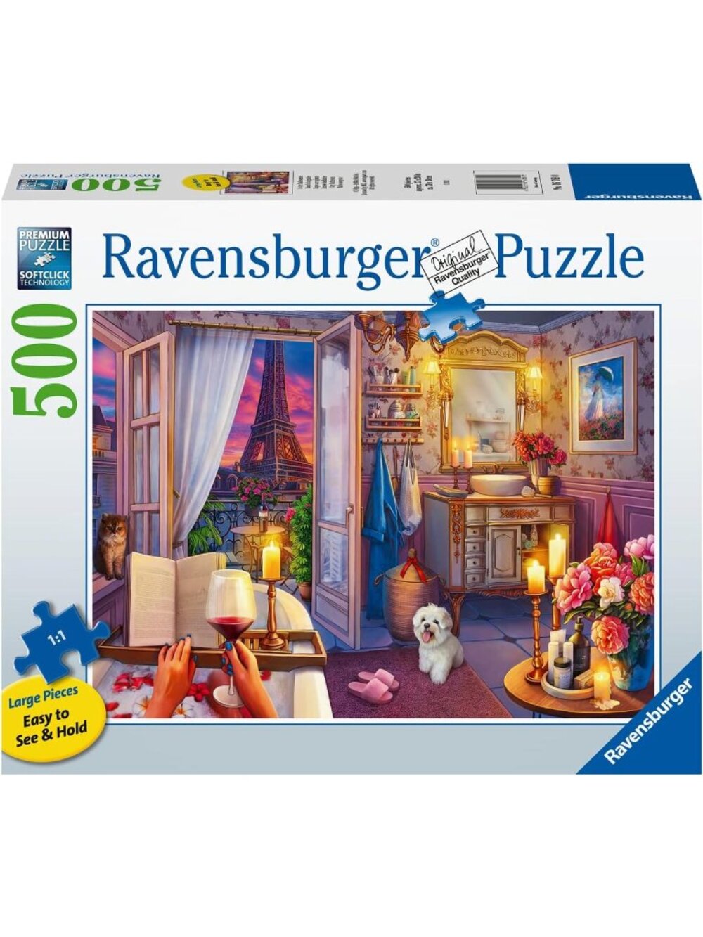 Ravensburger 500 pcs Large Format Puzzle- Cozy Bathroom New In Box